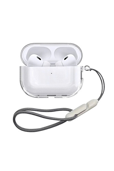 choice2 غطاء شفاف ناعم من مادة TPU لسماعات Airpods Pro 2 مع حزام تعليق لـ Air...
