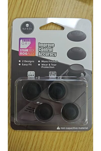 choice2 Black Skull&Co. Thumb Grip Set Caps for Steam Deck/OLED/ROG Ally/X Ga...