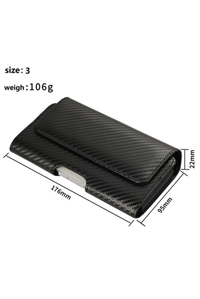 Choice1 176mm-95mm-22mm New Universal PU Leather 360° Rotation Phone Case Pou...