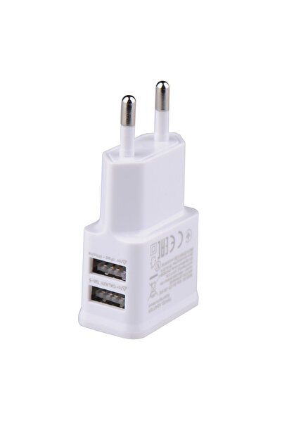 Choice شاحن يو إس بي مزدوج EU-WT-2USB-W بقوة 5 فولت و1 أمبير، محول طاقة محمول...