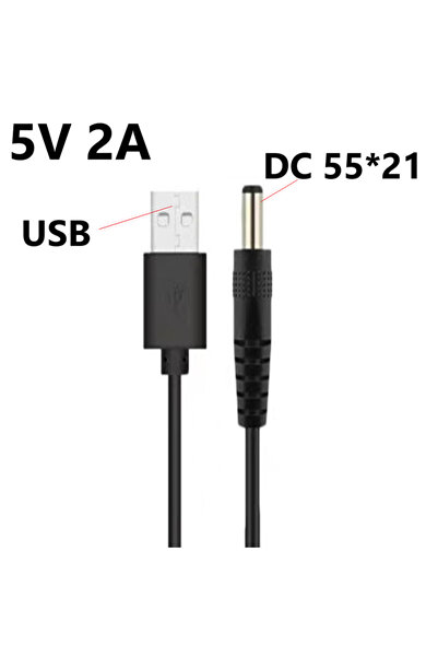 Choice 1m 5.5x2.1 mm 1m 5V 2A USB to DC Power Cable Cord 3.5x1.35mm 5.5x2.1mm...
