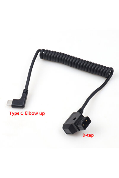 Choice3 Coiled Cable 【LANO】D-TAP to Type-C Power Cable Battery Power Supply C...