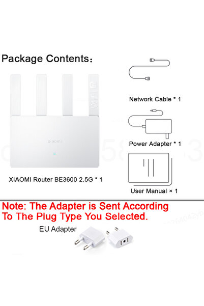 Choice XIAOMI EU Plug Xiaomi Router Router BE3600 2.5G，2.5G High - end Networ...