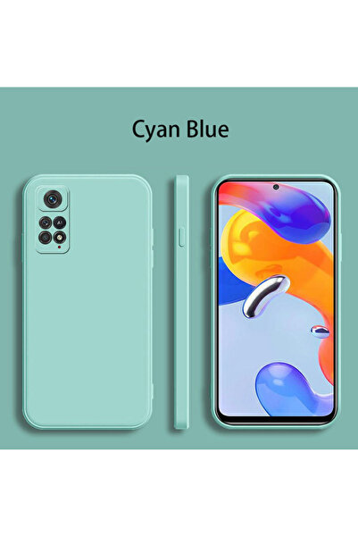 Choice1 Redmi Note 12 Pro 4G Cyan For Redmi Note 12 Pro 4G Square Liquid Sili...