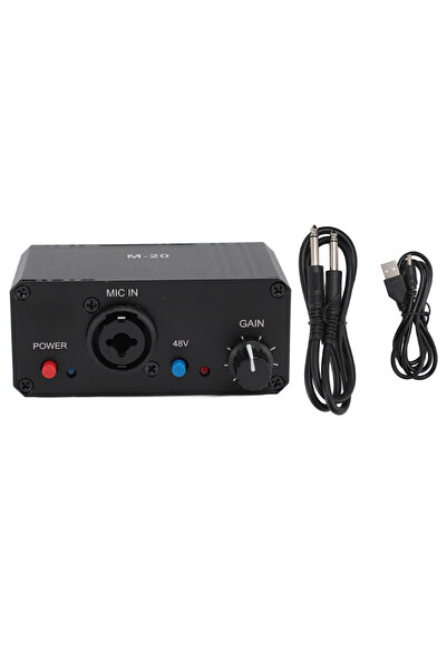 Choice black Microphone Preamp Low Noise Microphone Booster Unique Fully Bala...