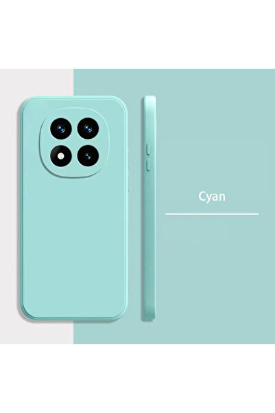 Choice4 Redmi Note 14 Pro 5G (Global) Cyan Square Matte Silicone Case for Red...