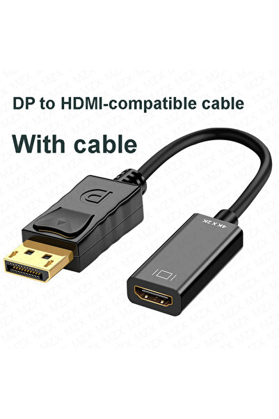 Choice محول كابل 4K 30Hz مع كابل MZX 4K DP ذكر إلى HDMI أنثى، محول 30Hz من Di...
