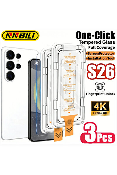 Choice1 واقي شاشة جوال عالي الدقة NNBILI 3 قطع لهاتف جالكسي S26 ألترا و S26 م...
