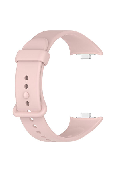 Choice21 Mi Band 9 Pro Pink Strap Soft Silicone Strap and One-piece Full Prot...