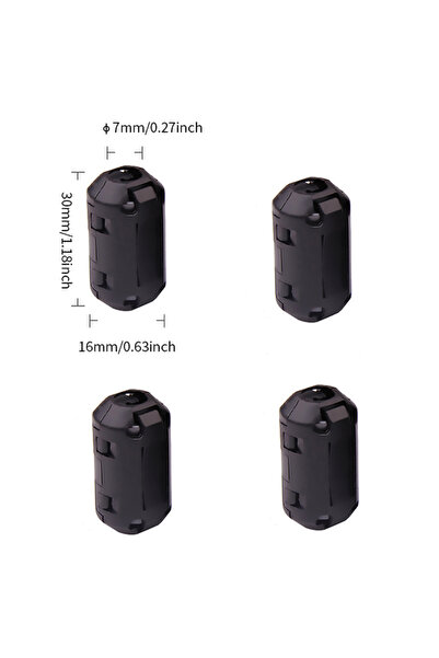Choice4 1 Piece 7mm 4Pcs 1Pcs/4Pcs Ring Core Ferrite Bead Clamp Choke Coil EM...