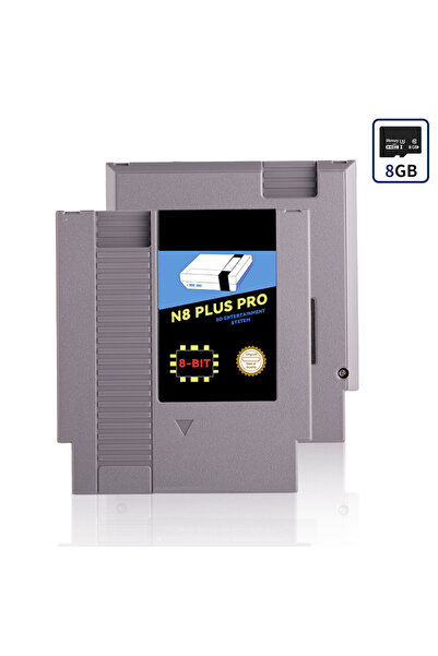 Choice1 Grey Shell N8 Plus Game Card 1000 in 1 NES N8 Games 8GB TF Card for N...