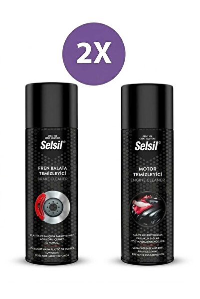 Selsil Motor Temizleme Spreyi 500ml, Fren Balata Temizleyici 500ml