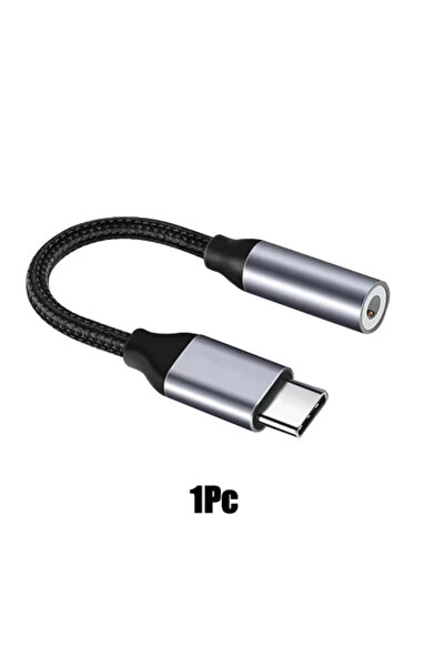 Choice1 silver 1pcs Type-C to 3.5mm Aux Audio Adapter Original Audio Jack Cab...