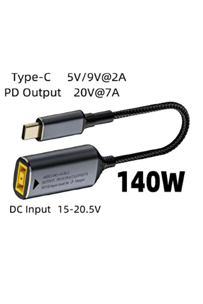 Choice3 140W Cable ﻿ ﻿ 65W 100W 140W Type-C USB C to Square Plug Fast Chargin...