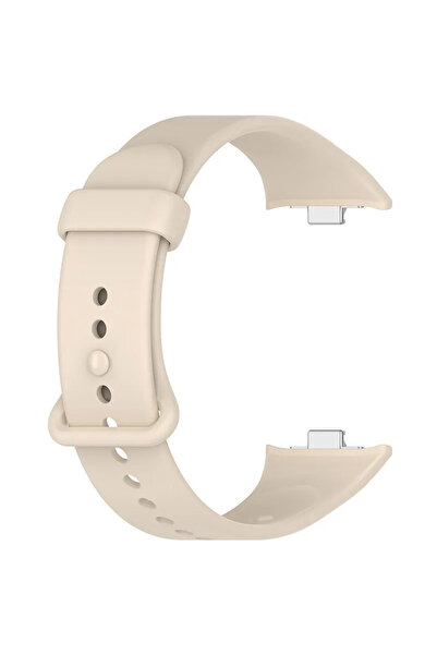 Choice18 Mi Band 9 Pro Ivory Strap Soft Silicone Strap and One-piece Full Pro...