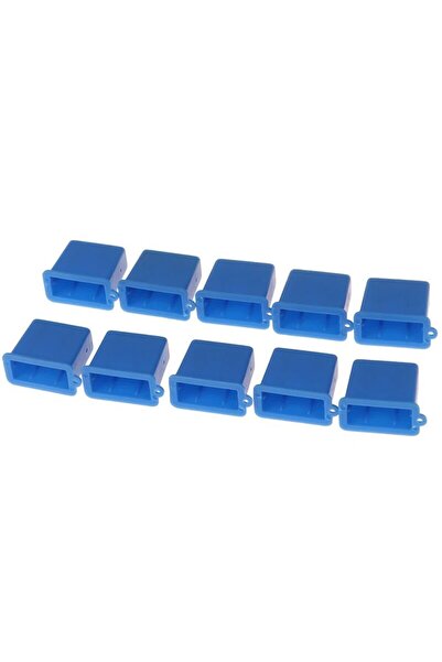 choice2 Blue 10Pcs New USB Type A Male Anti-Dust Plug Stopper Cap Cover Prote...