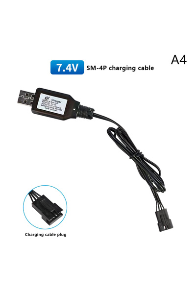 Choice4 شاحن KOQZM A4 1PC 7.4V (3.7V X2) SM-2P/3P SM-4P عكسي XH-3P/4P لبطاريا...