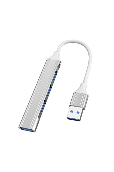 Choice1 محول USB فضي اللون من نوع C، موسع USB C، محول تقسيم 4 منافذ، محطة توص...