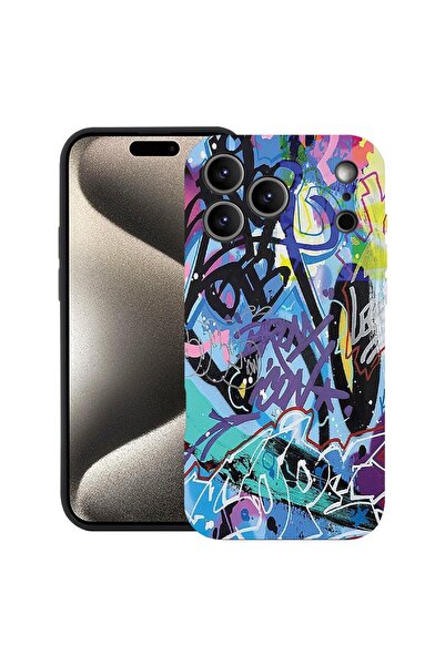 bestcase Husă pentru Apple iPhone 17 Pro Max cu design Graffiti, Silicon Prem...