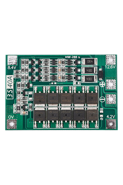Choice Protection Board 3S 40A DC 11.1V-12.6V 18650 Lithium Battery PCB BMS C...