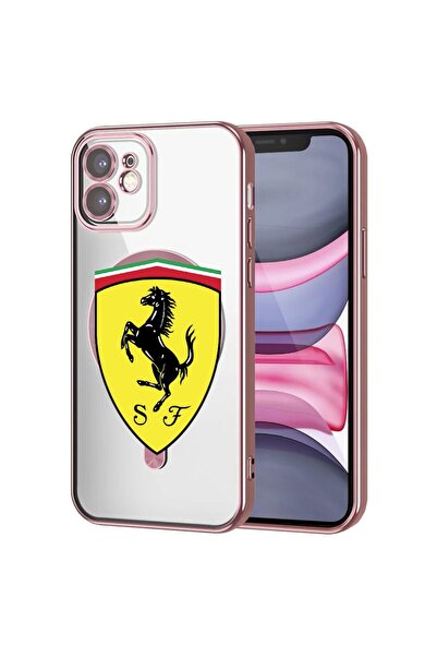 bestcase Husa Luxury MagSafe, Compatibila Apple iPhone 12, Ferrari, Ultra-Sof...