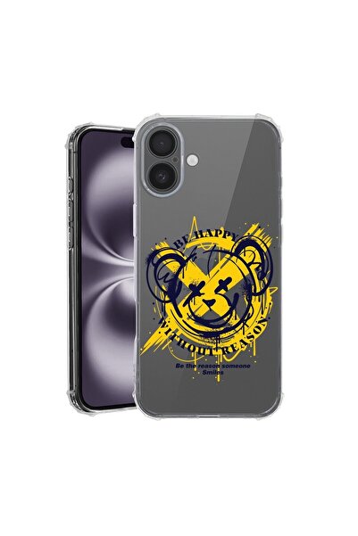 bestcase Θήκη για Apple iPhone 16 Plus, Αντικραδασμική 1.5MM, Αρκουδάκι Be Ha...