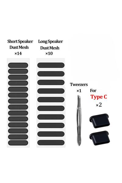 Choice1 1Set A-for Type C Universal Phone Dustproof Net Stickers Speaker Mesh...