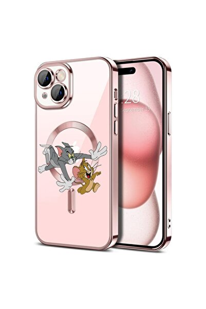 bestcase Husa Luxury MagSafe, Compatibila Apple iPhone 15 Plus, Tom And Jerry...