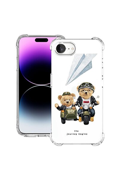 bestcase Θήκη για Apple iPhone 16e, Αντικραδασμική 1.5MM, Teddy On The Road, ...