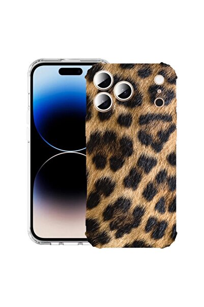 bestcase Θήκη για Apple iPhone 17 Pro με σχέδιο λεοπάρ, Αντικραδασμική, Ενισχ...