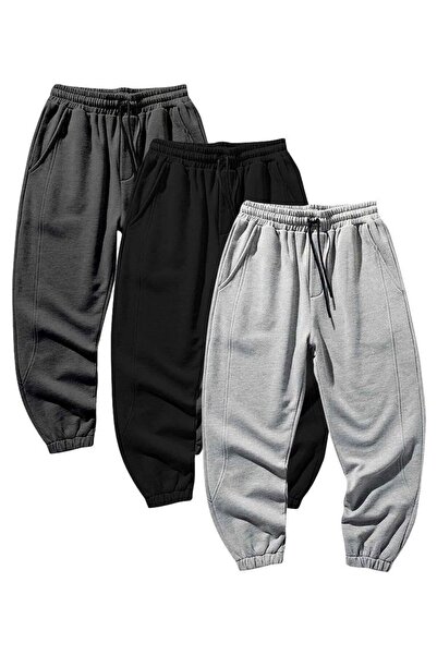 VERSCOVE Πακέτο 3 τεμαχίων με πρακτικά ελαστικά πόδια και φόρμα jogger