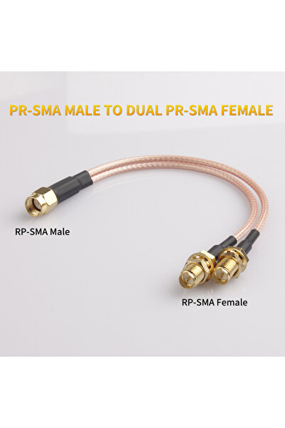 Choice3 محول هوائي Y-شكل ثنائي الاتجاه من 0.15 متر، موصلات M إلى 2PR F RP SMA...