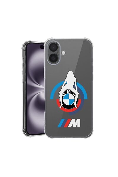 bestcase Калъф за Apple iPhone 16, Удароустойчив 1.5ММ, BMW M Power, Защита н...