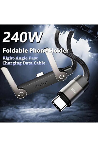 Choice 1.5m C-typeC Charging Cable 240W Fast Charging Stand, a Foldable Desig...