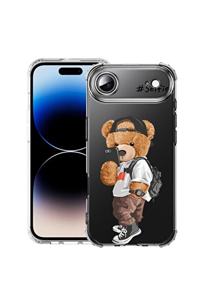 bestcase Husă pentru Apple iPhone 17 Air cu design Selfie Ursuleț, Antișoc, C...