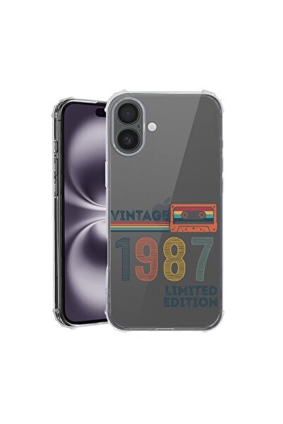 bestcase Husă pentru Apple iPhone 16, Antișoc 1.5MM, Ediție Limitată 1987 - B...