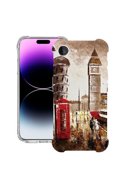 bestcase Husa pentru Apple iPhone 16e, Anti Shock 1.5MM, London, Protectie ca...