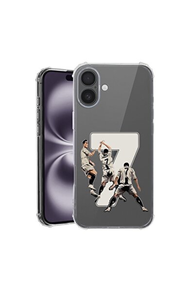 bestcase Husa pentru Apple iPhone 16, Anti Shock 1.5MM, Ronaldo, Rezistenta L...