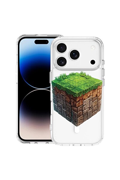 bestcase Θήκη για Apple iPhone 17 Pro με Σχέδιο Minecraft World, Αντικραδασμι...