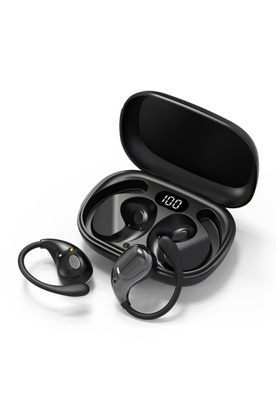 Choice black Bluetooth 5.4 Ear Hook Headphones TWS Wireless Earphones HiFi St...