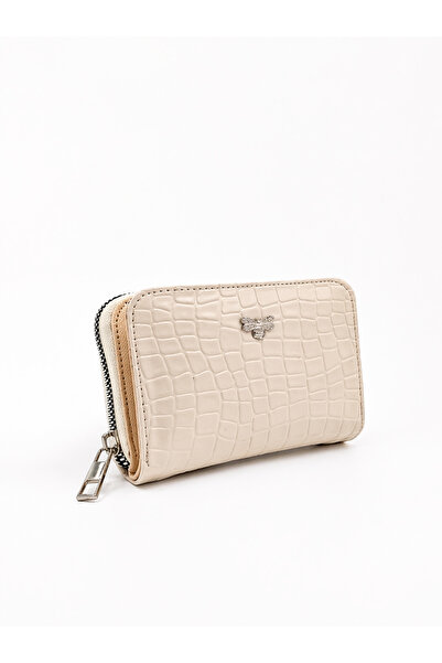 UCCELLO Γυναικείο πορτοφόλι με φερμουάρ και σχέδιο κροκόδειλου – Με θήκη για ...