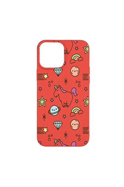 bestcase Силиконов калъф, съвместим с Apple iPhone 13 Pro Max, Еднорог - всел...