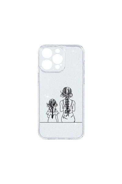 bestcase Husa Crystal Glitter 2MM, Compatibila Cu Apple iPhone 14 Pro, Mom An...
