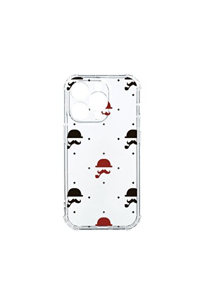 bestcase Husa Anti Shock 1.5MM, Compatibila Cu Apple iPhone 15 Pro, Mustache,...