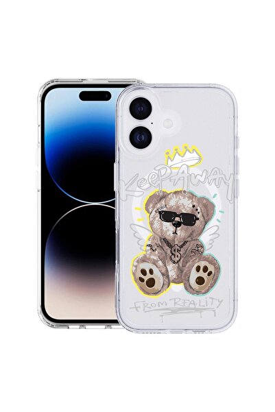 bestcase Θήκη για Apple iPhone 17 με Σχέδιο Teddy Bear Keep Away, Αντικραδασμ...