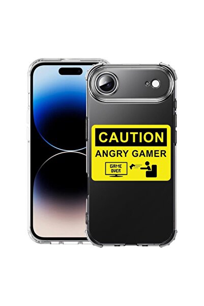 bestcase Husă pentru Apple iPhone 17 Air cu Design Angry Gamer, Antișoc, Colț...