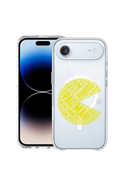 bestcase Husă pentru Apple iPhone 17 Air cu Design Caligrafic PacMan, Mag Ant...