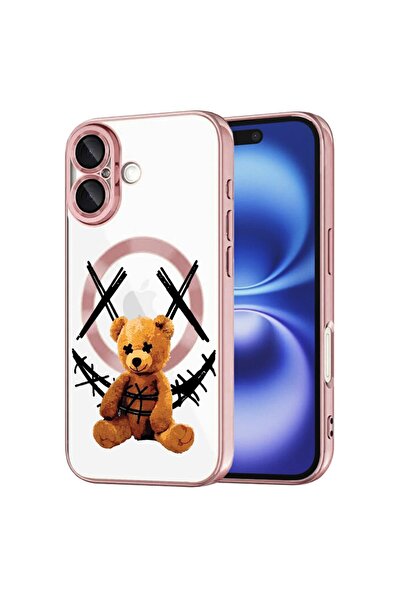 bestcase Husa Luxury MagSafe, Συμβατό με Apple iPhone 16, Χαμόγελο Αρκουδάκι,...