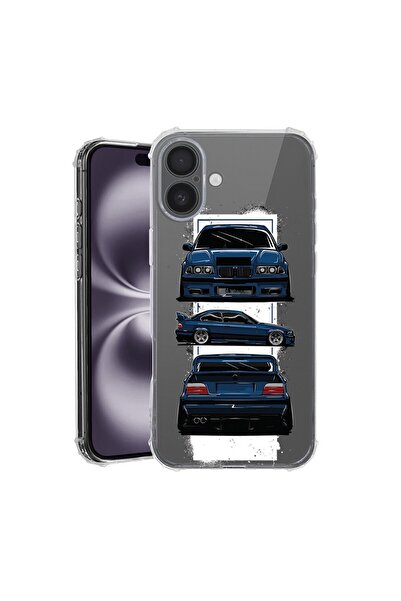 bestcase Θήκη για Apple iPhone 16 Plus, Αντικραδασμική 1.5MM, Το BMW E36, Αντ...