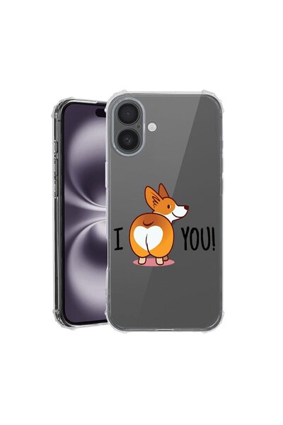 bestcase Husă pentru Apple iPhone 17 cu Design Sweet doggy Emoji, Antișoc, Co...